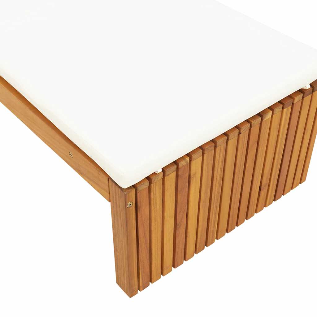 Ležaljka Prirodna nafta 200 x 55 x 94 cm Čvrsto drvo akacije