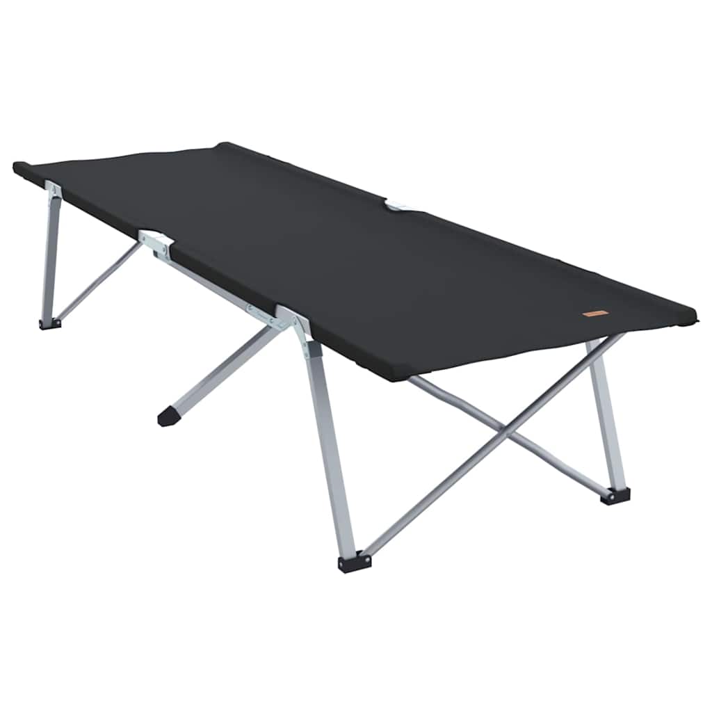 Sklopivi kamperski krevet Crna 194 x 62,5 x 42,5 cm