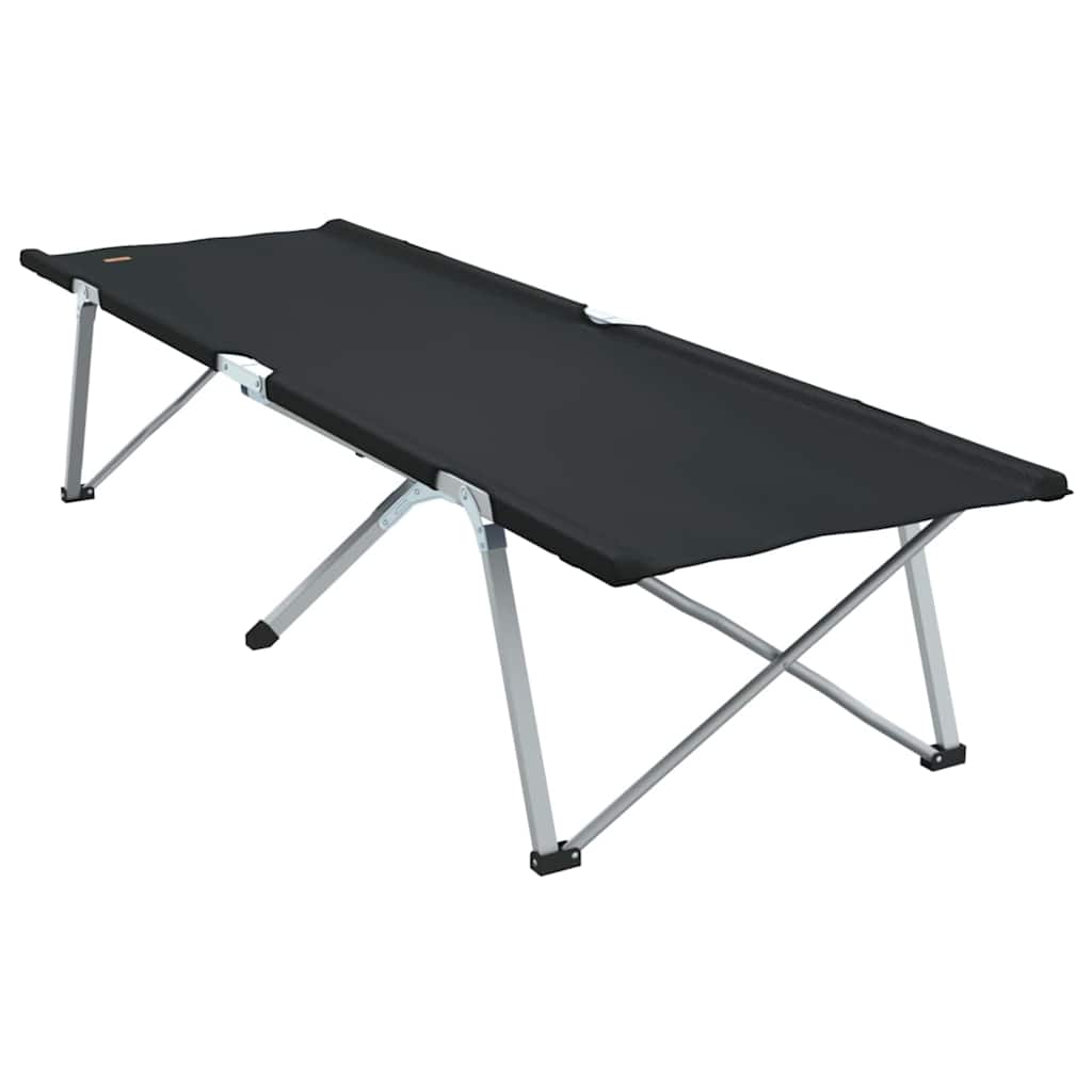 Sklopivi kamperski krevet Crna 194 x 62,5 x 42,5 cm