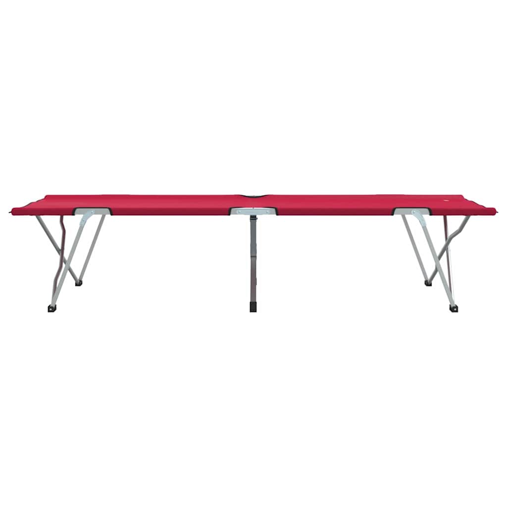 Sklopivi kamperski krevet Crvena 194 x 62,5 x 42,5 cm