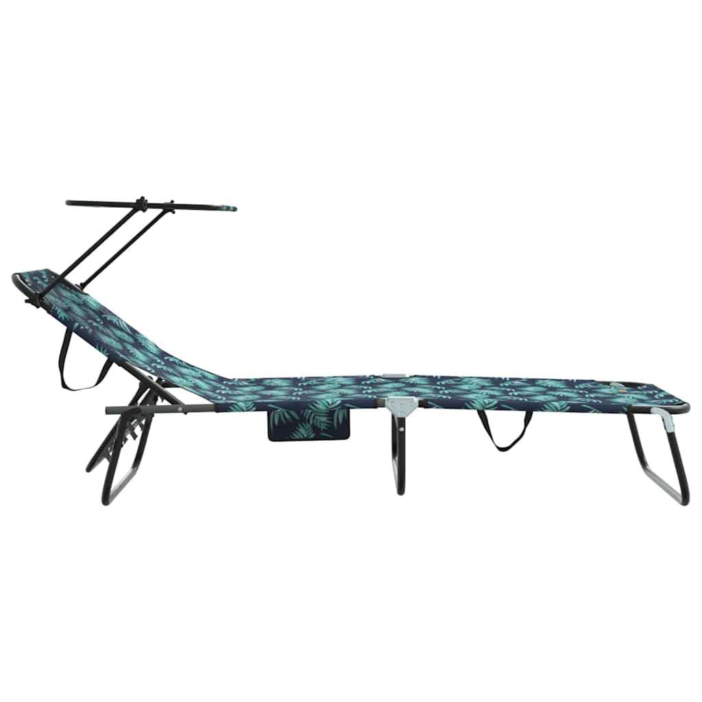 Sklopiva ležaljka za sunčanje 2 pcs Šareni 190 x 57 x 81 cm