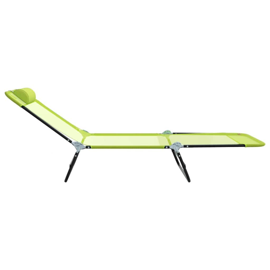 Sklopiva ležaljka za sunčanje 2 pcs Zelena 182 x 55 x 85,5 cm