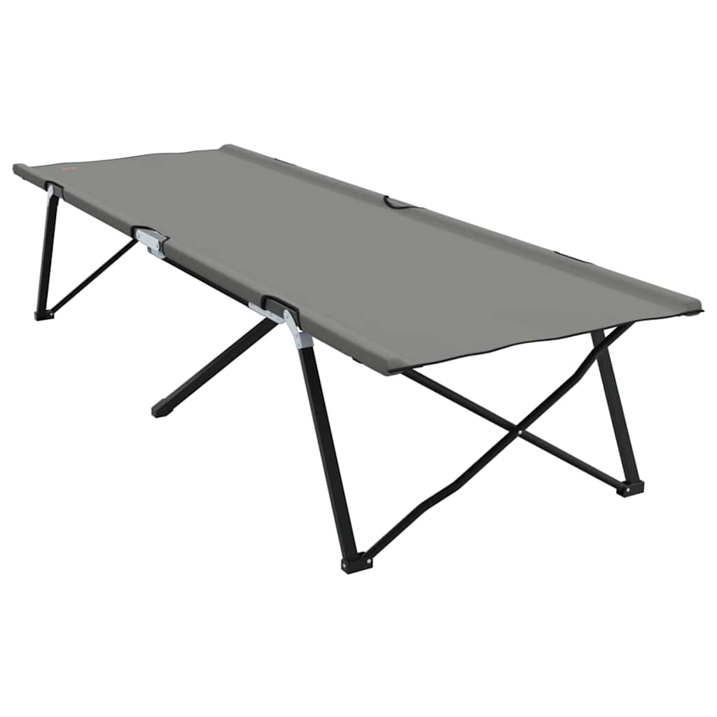 Sklopivi kamperski krevet Siva 206 x 76 x 74 cm Oxford i čelik