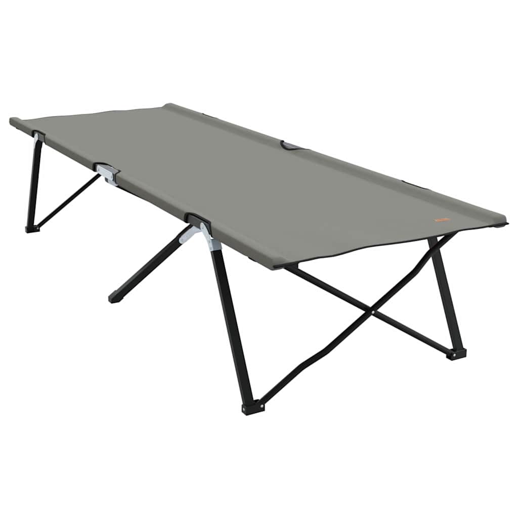 Sklopivi kamperski krevet 2 pcs Siva 206 x 76 x 74 cm