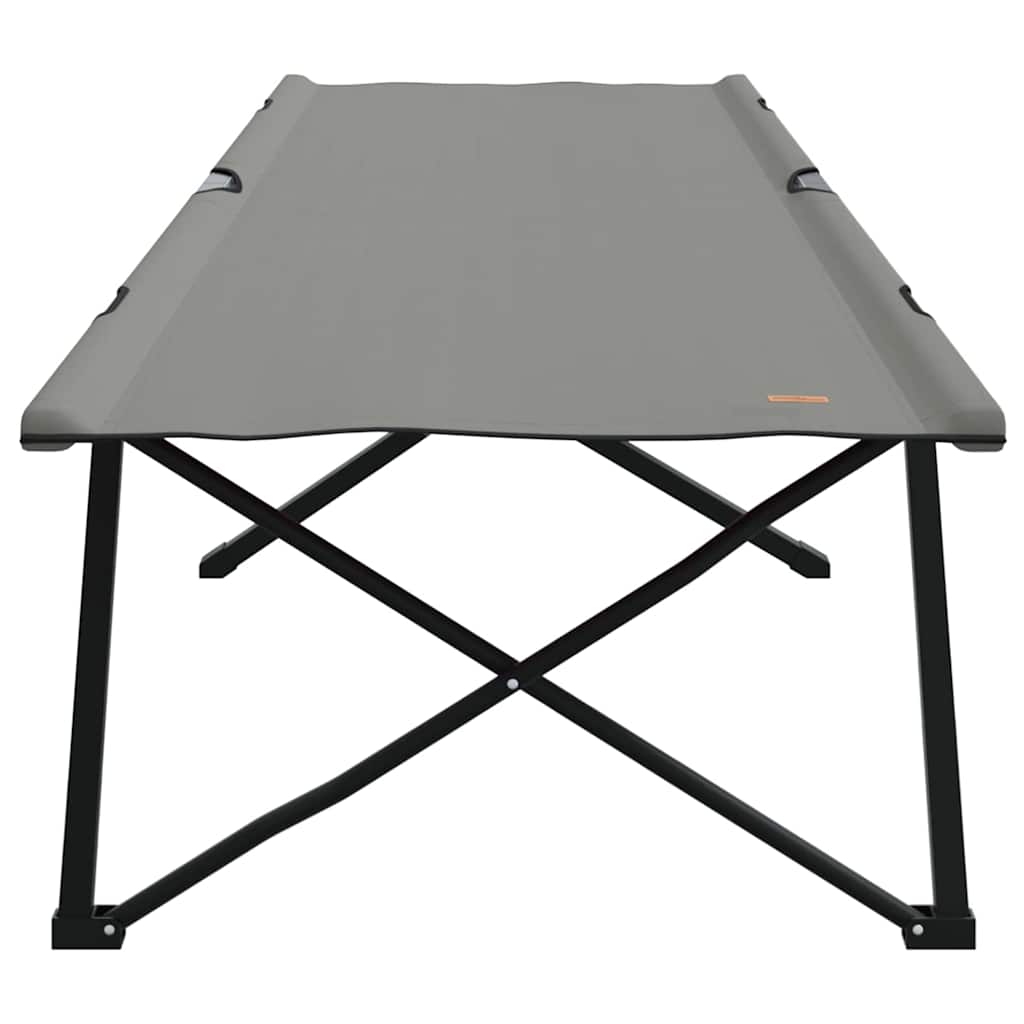 Sklopivi kamperski krevet 2 pcs Siva 206 x 76 x 74 cm