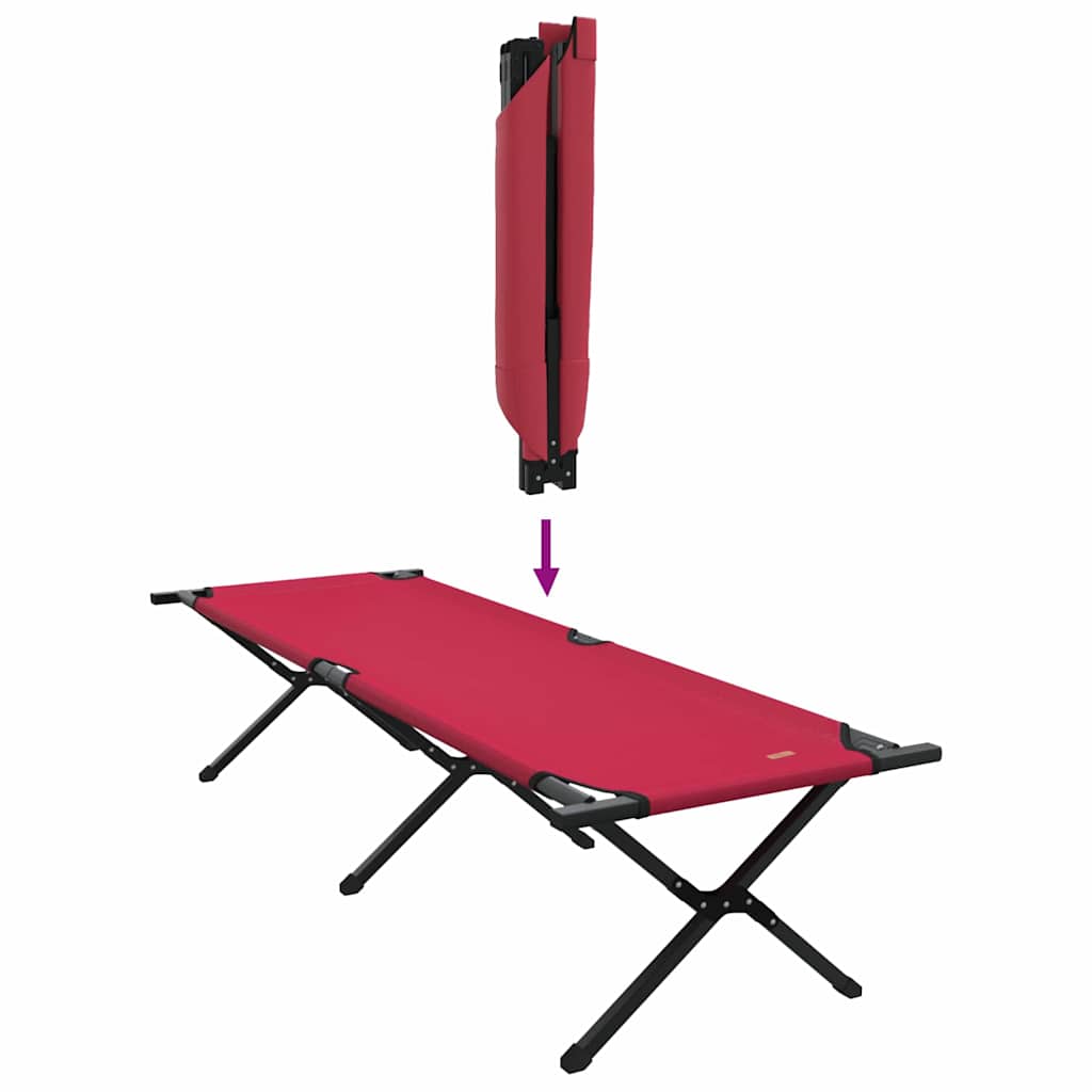 Sklopivi kamperski krevet Crvena 193 x 69 x 45 cm