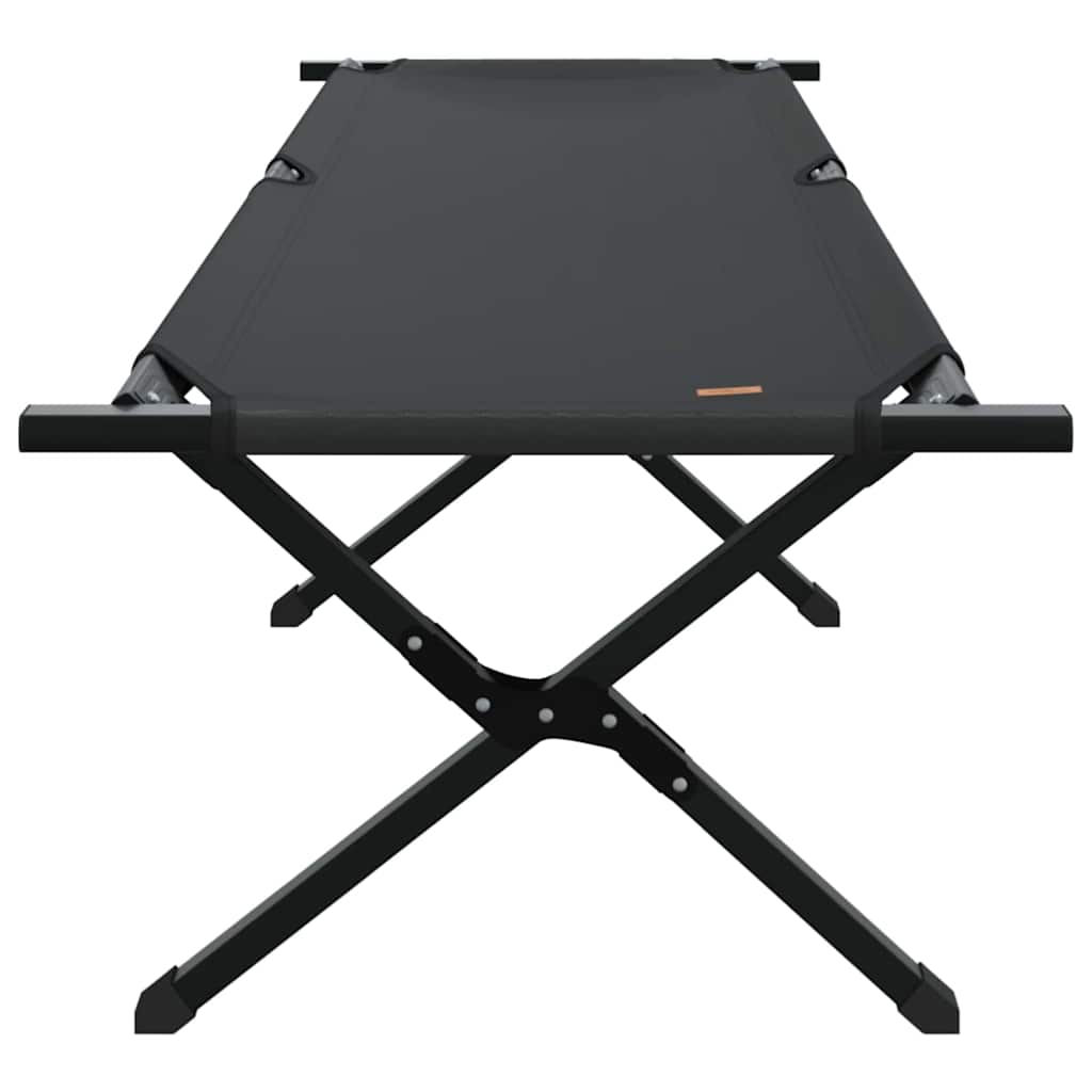 Sklopivi kamperski krevet 2 pcs Crna 193 x 69 x 45 cm