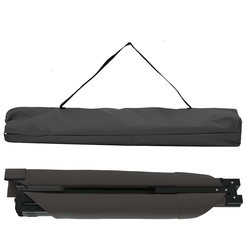 Sklopivi kamperski krevet 2 pcs Crna 193 x 69 x 45 cm
