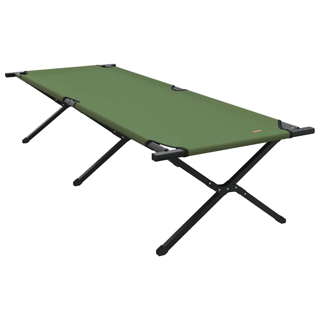 Sklopivi kamperski krevet Zelena 210 x 80 x 46 cm