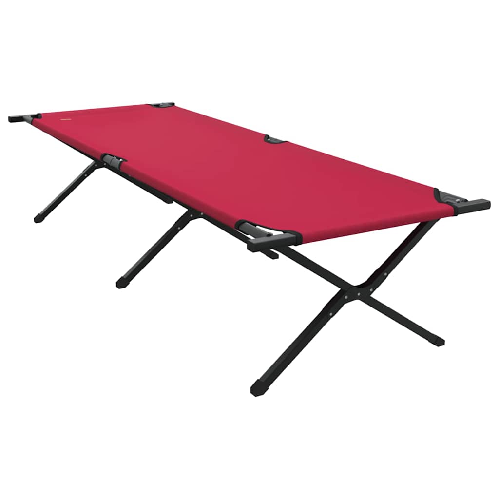Sklopivi kamperski krevet 2 pcs Crvena 210 x 80 x 46 cm