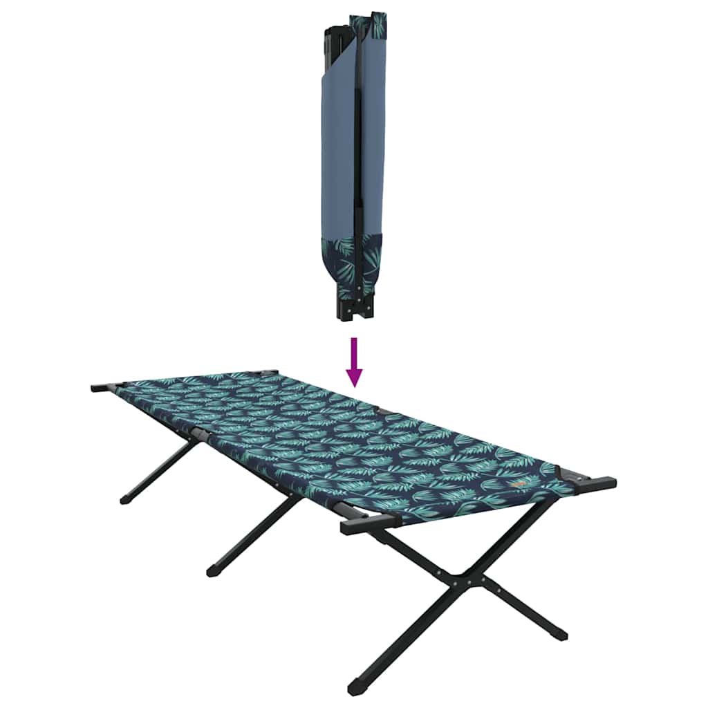 Sklopivi kamperski krevet List 2 pcs Šuma 210 x 80 x 46 cm