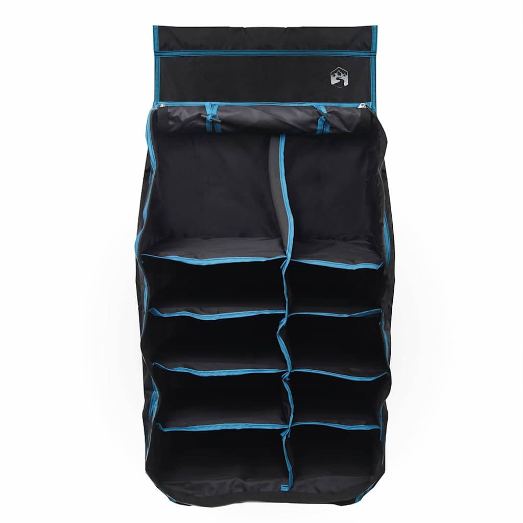 Viseći organizator šatora s 10 džepova Crna 40,5 x 25 x 80 cm