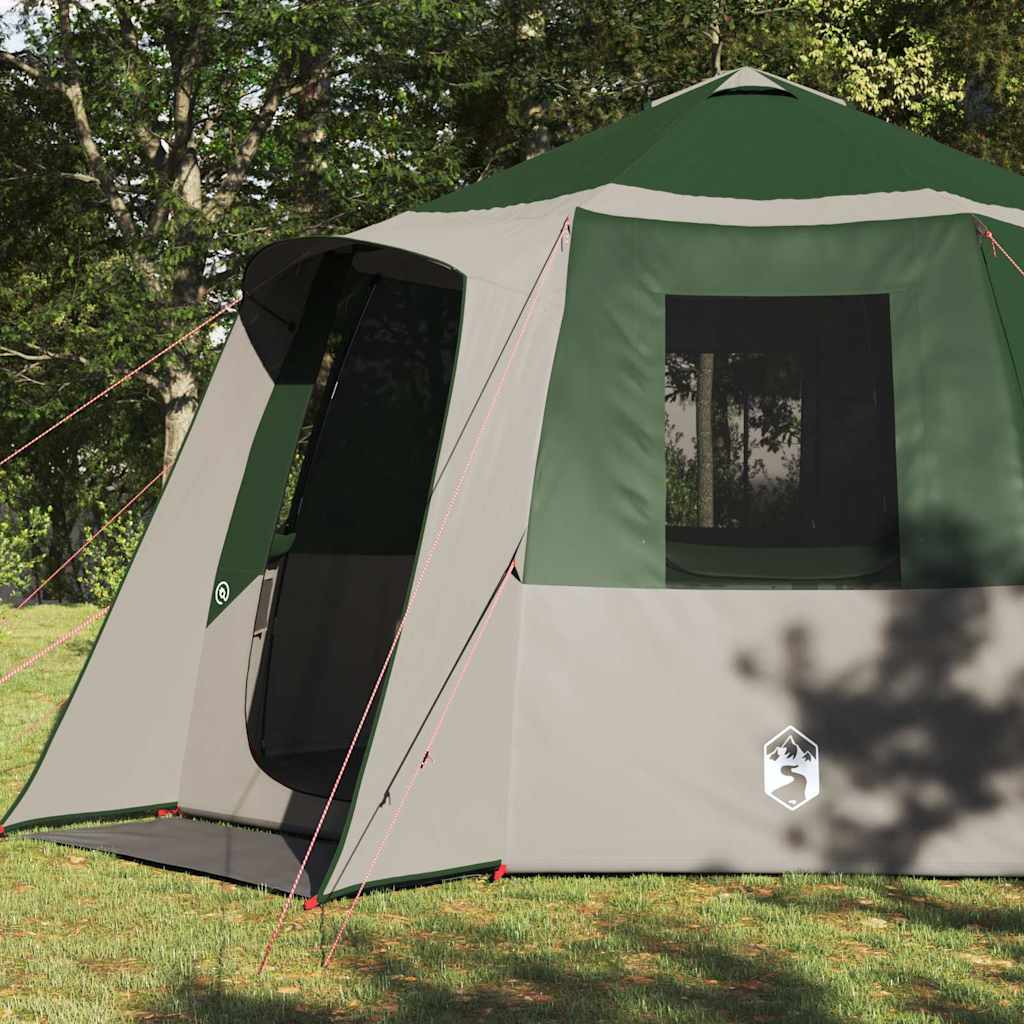 Šator za kabinu 12 osoba Zelena i bijela 405 x 405 x 273 cm