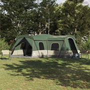 Šator za 16 osoba s krovom s pohranom Zelena 680 x 510 x 210 cm