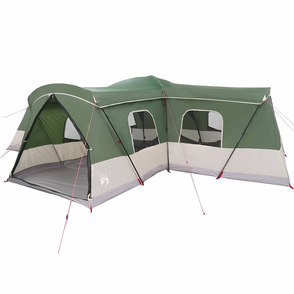 Šator za 16 osoba s krovom s pohranom Zelena 680 x 510 x 210 cm