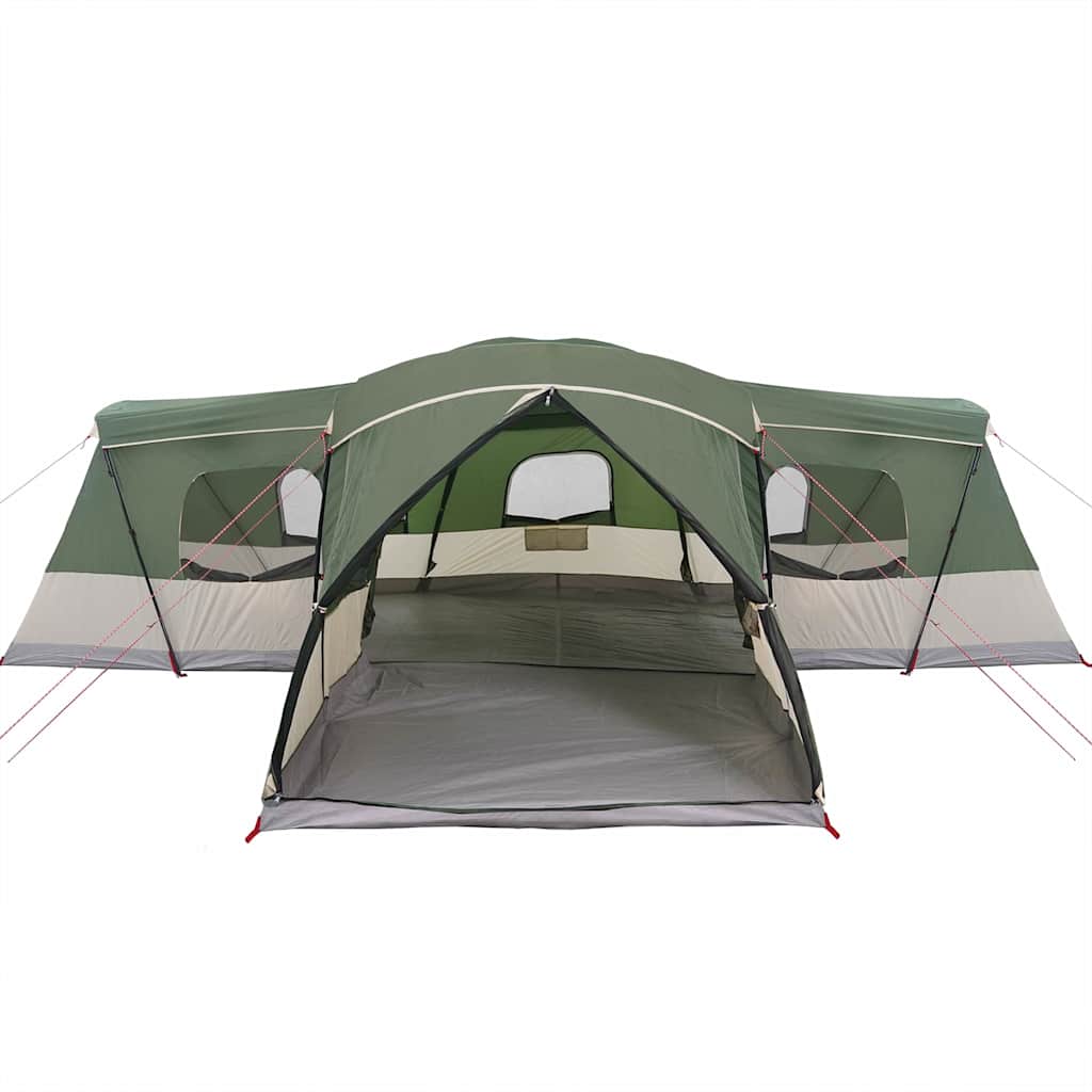 Šator za 16 osoba s krovom s pohranom Zelena 680 x 510 x 210 cm