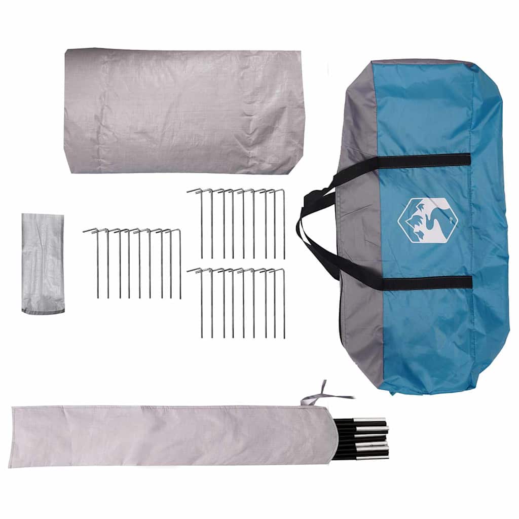 Teepee šator za 7 osoba Plava i siva 600 x 600 x 347 cm