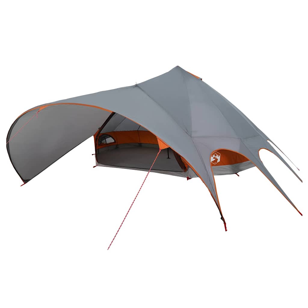 Teepee šator za 9 osoba Siva i narančasta 502 x 502 x 297 cm
