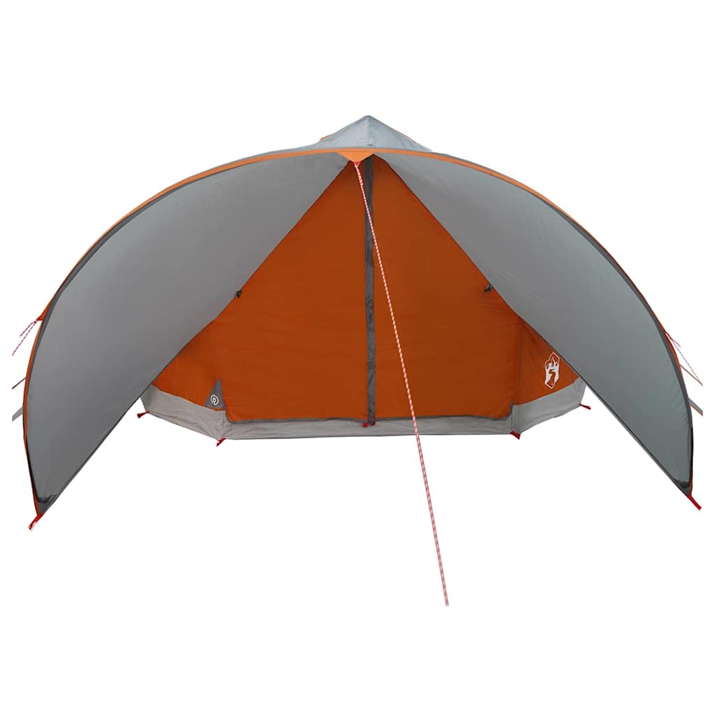 Teepee šator za 9 osoba Siva i narančasta 502 x 502 x 297 cm