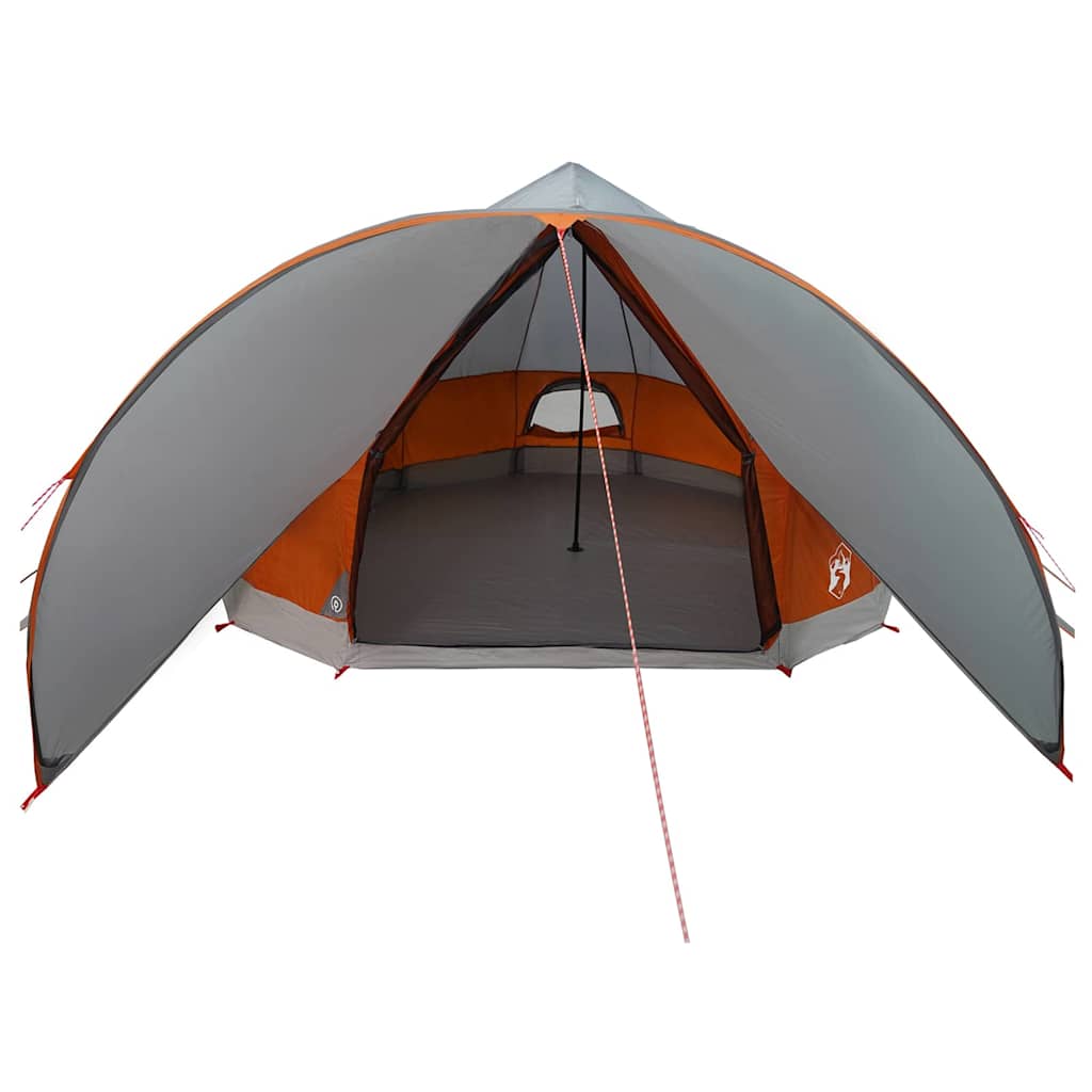 Teepee šator za 9 osoba Siva i narančasta 502 x 502 x 297 cm