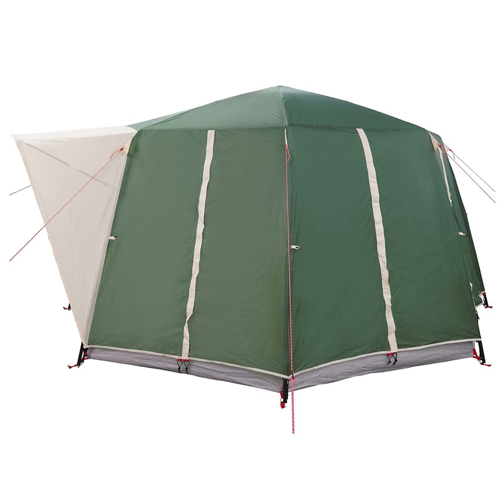 Šator za 6 osoba s krovom s pohranom Zelena 425 x 396 x 222 cm