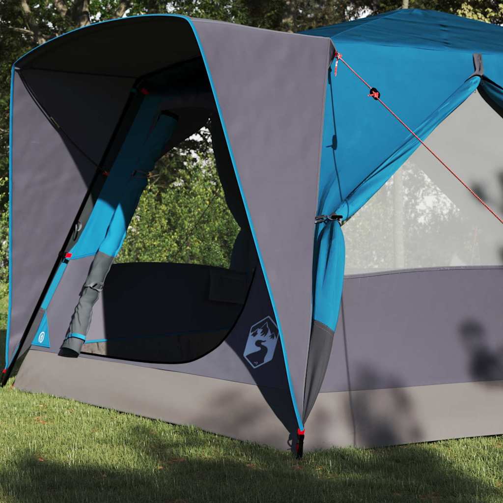 Kabinska šator za 7 osoba s krovom Plava 400 x 350 x 212 cm
