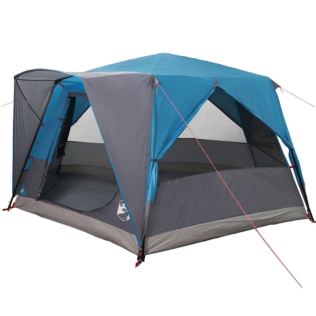 Kabinska šator za 7 osoba s krovom Plava 400 x 350 x 212 cm