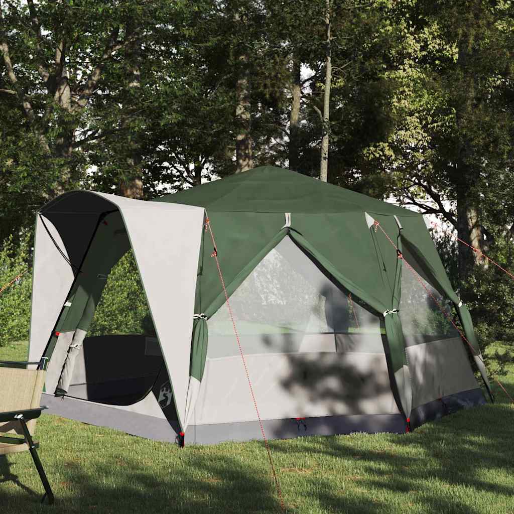 Šator za 5 osoba s krovom Zelena i bijela 333 x 317 x 194 cm