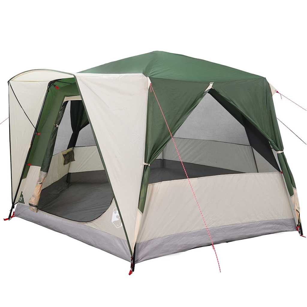 Šator za 5 osoba s krovom Zelena i bijela 333 x 317 x 194 cm