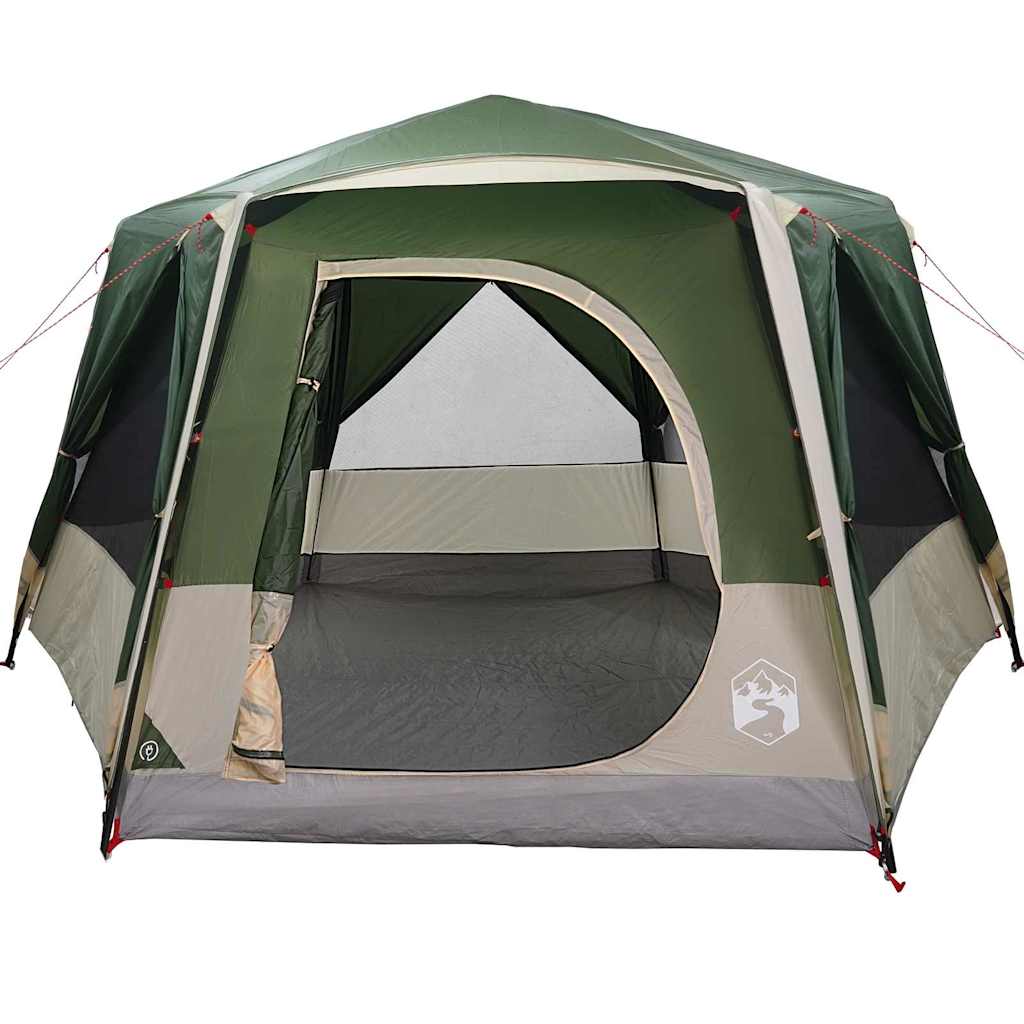 Šator za 5 osoba s krovom Zelena i bijela 333 x 317 x 194 cm