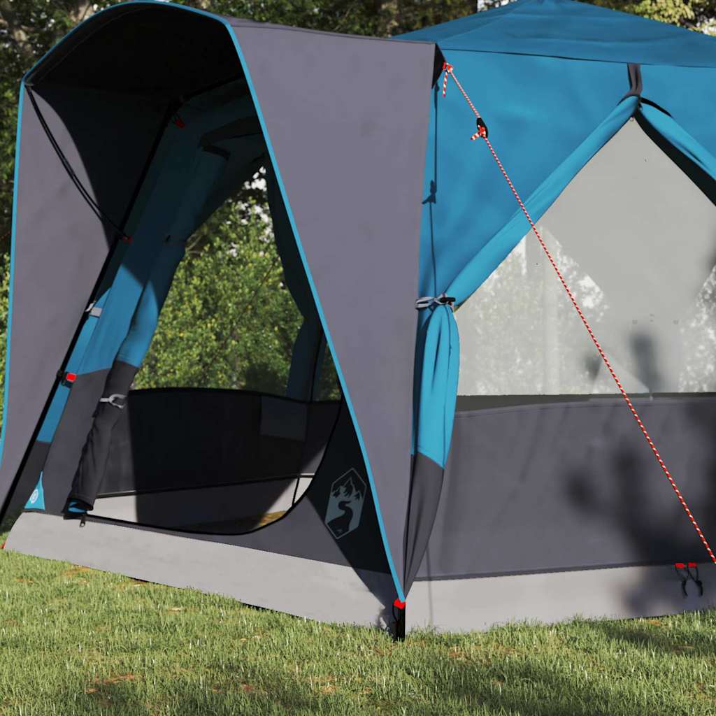 Šator za 5 osoba s krovom Plava i siva 333 x 317 x 194 cm