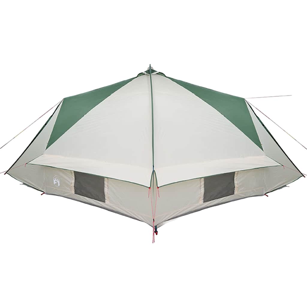 Teepee šator za 10 osoba Zelena i bijela 567 x 470 x 242 cm