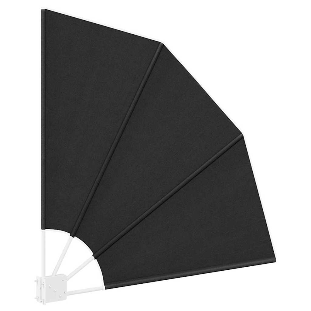Zaslon za privatnost na balkonu 115 x 115 cm Poliester Antracit