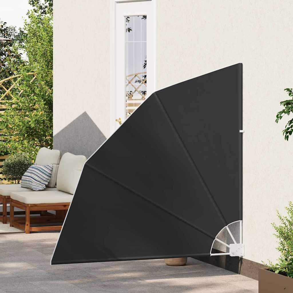 Zaslon za privatnost na balkonu 140 x 140 cm Poliester Antracit