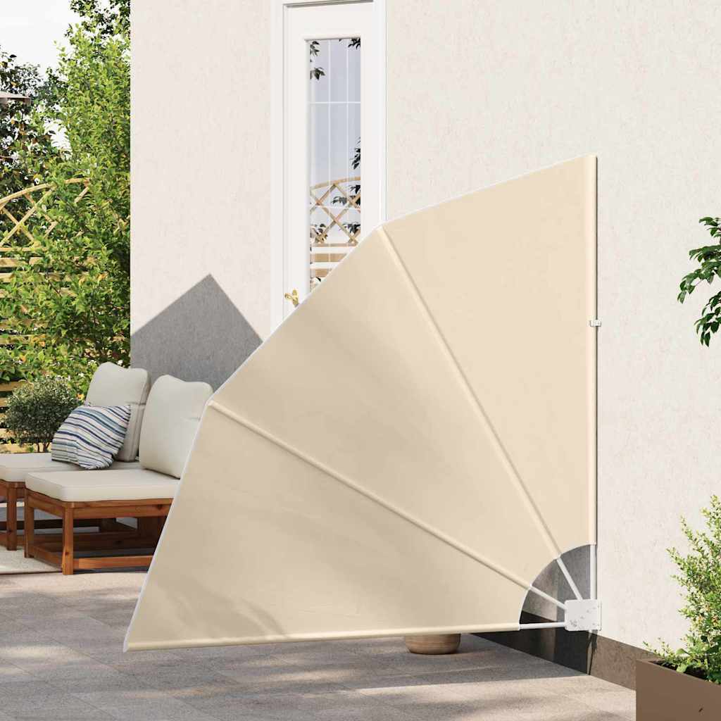 Zaslon za privatnost na balkonu 140 x 140 cm Poliester Bež