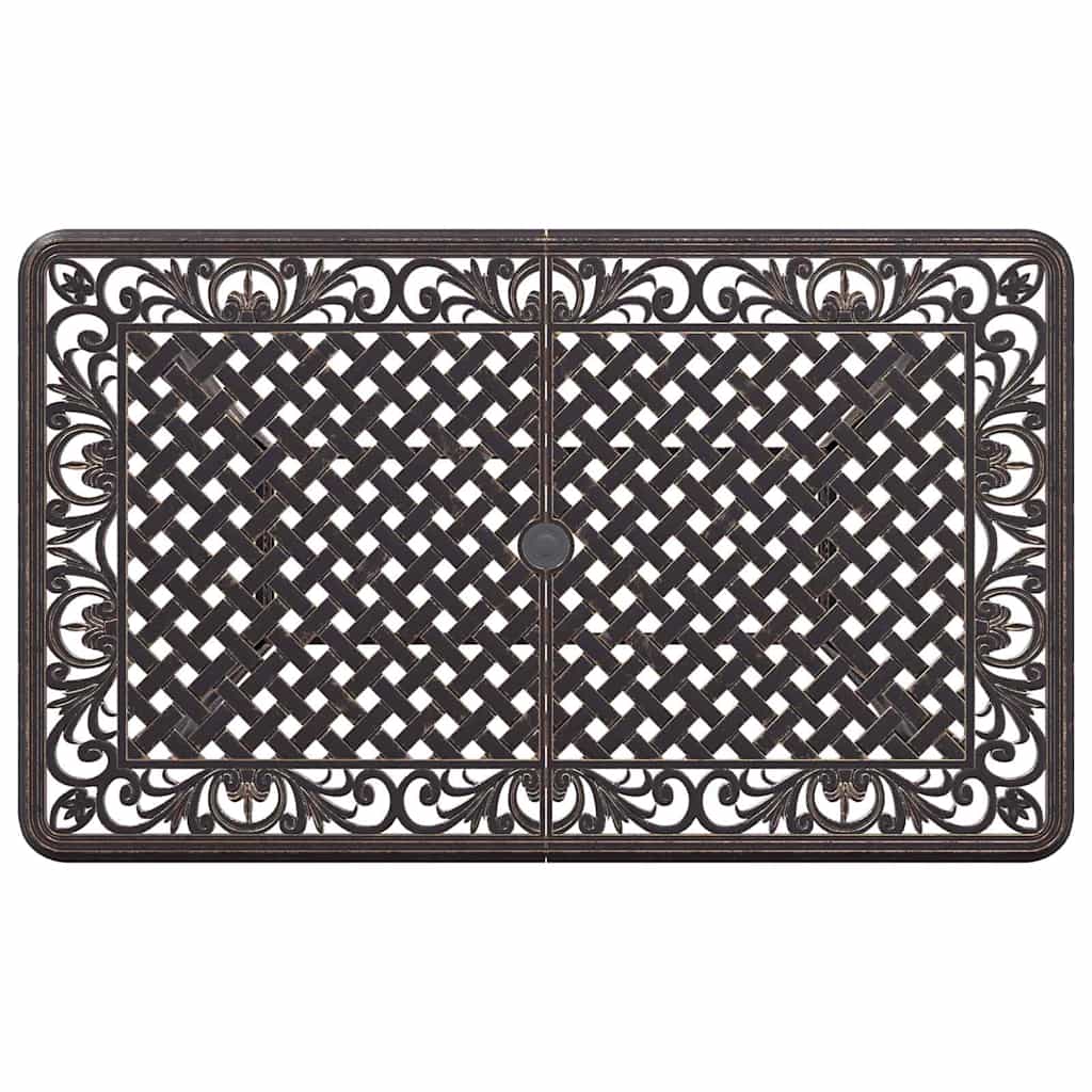 Vrtni set za objed 7 pcs Bronzana Aluminij