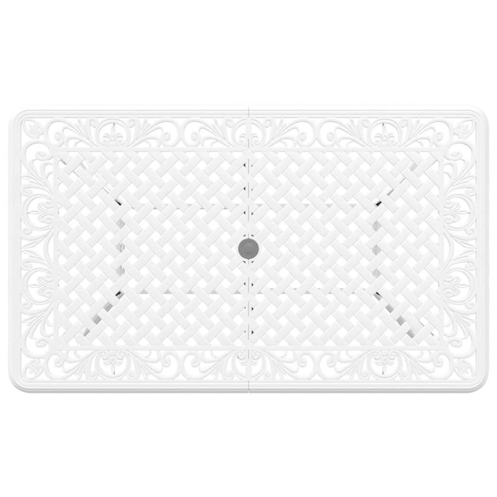 Vrtni set za objed 5 pcs Bijelo Aluminij