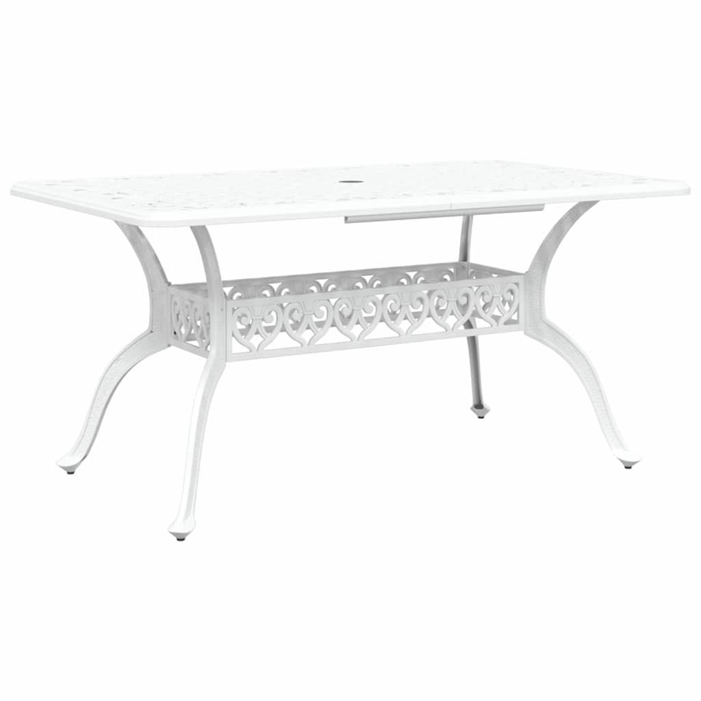 Vrtni set za objed 7 pcs Bijelo Aluminij