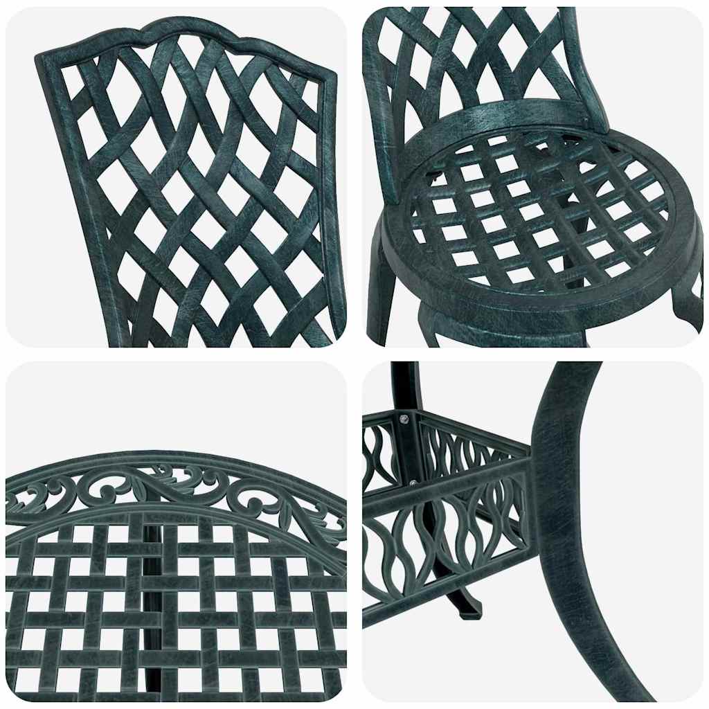 Vrtni set za objed 5 pcs Zelena Aluminij