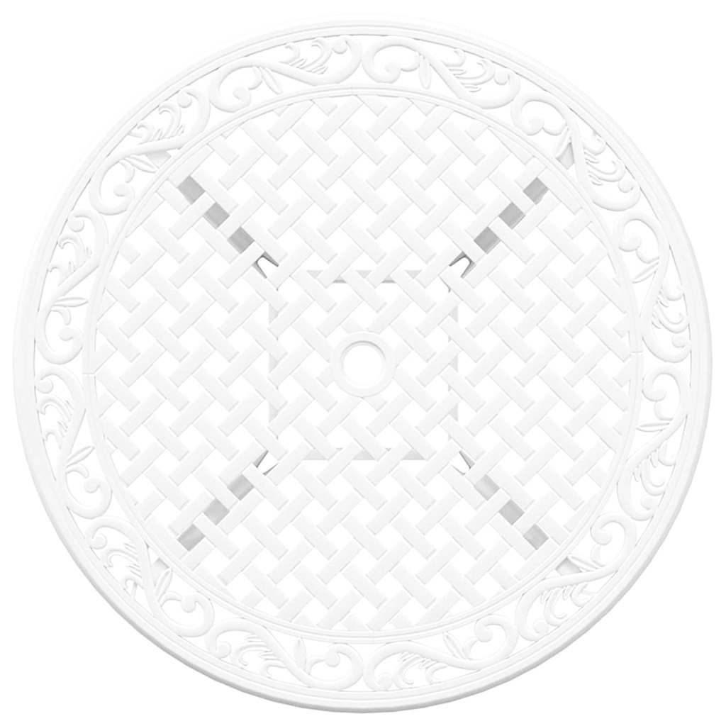 Vrtni set za objed 5 pcs Bijelo Aluminij