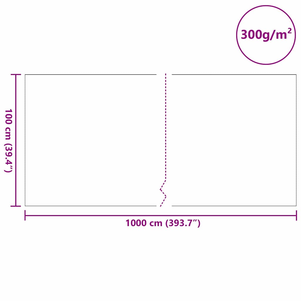 Flis tkanina za ribnjak Siva 1 x 10 m Poliester i pamuk