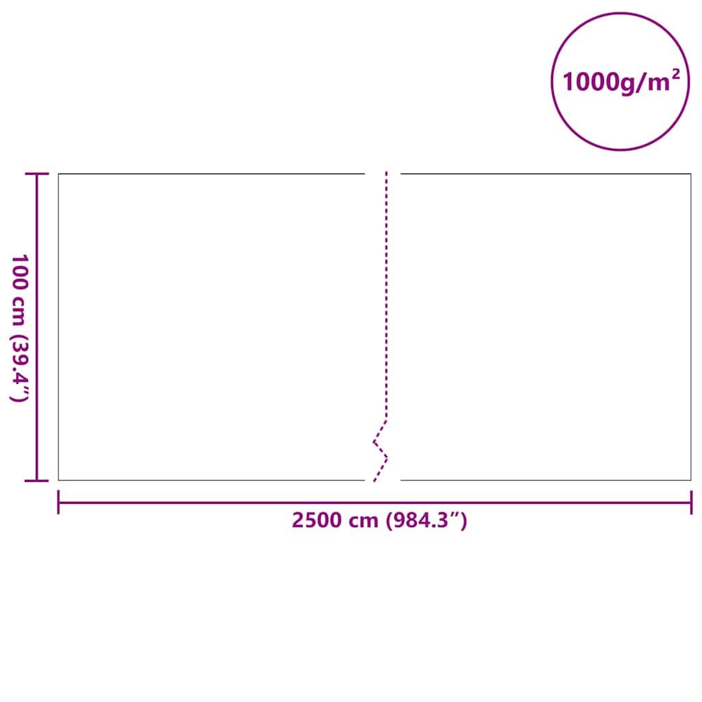 Flis tkanina za ribnjak Siva 1 x 25 m Poliester i pamuk