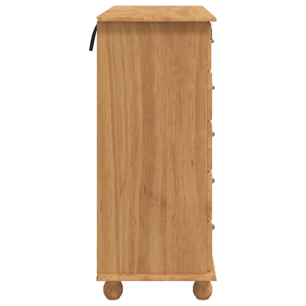 Komoda ASKIM Smeđa 91 x 40 x 95,5 cm Čvrsto borovo drvo