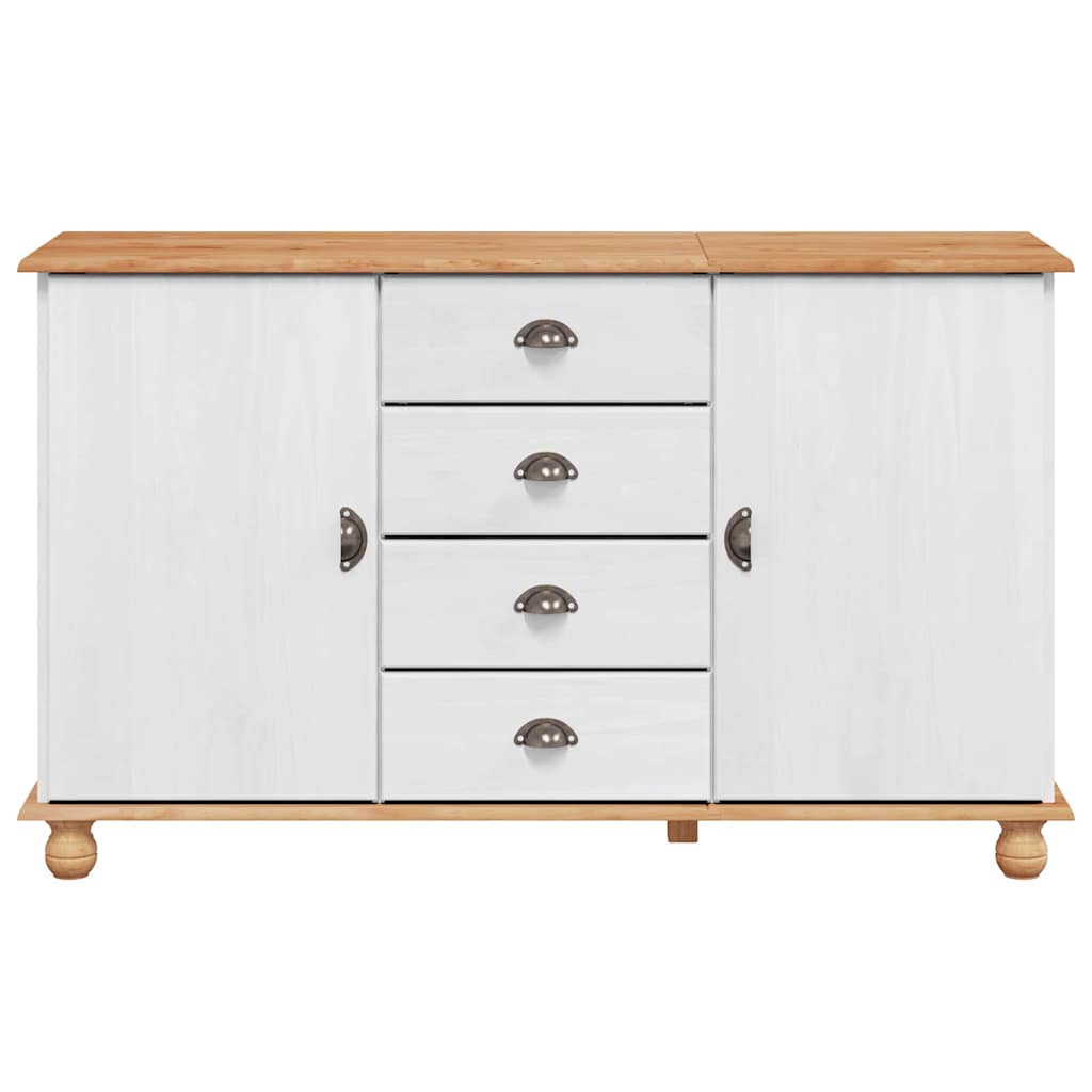Kreveta s ladicama ASKIM 133,5 x 40 x 79 cm Masivna borovina