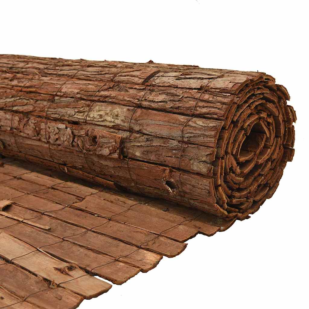 Ograda od kore drveta Smeđa 400 x 150 cm Kora