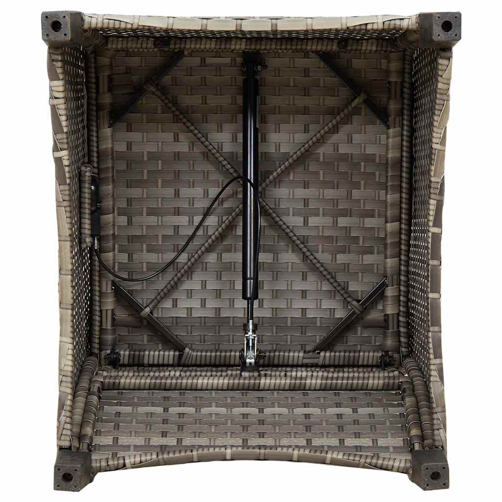 Naslonjač s jastukom Siva 56 x 66 x 95 cm poliratan