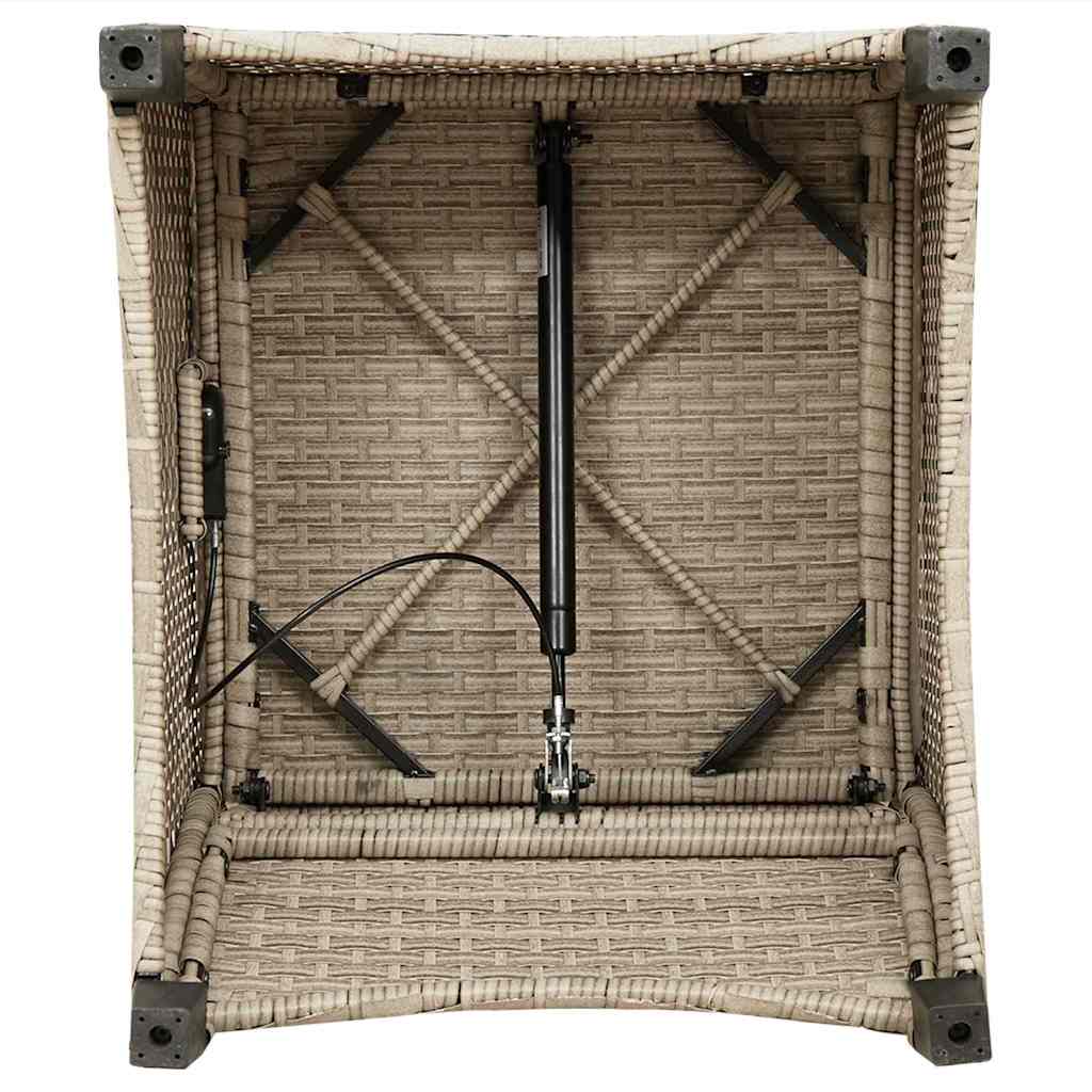 Naslonjač s jastukom Bež 56 x 66 x 95 cm poliratan