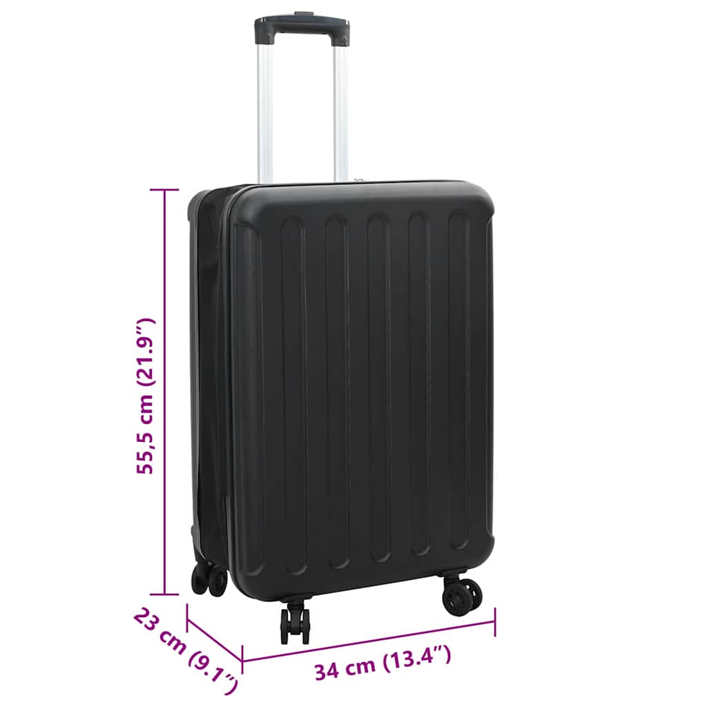 Kofer s zaključavanjem Crna 34 x 23 x 55.5 cm ABS plastika