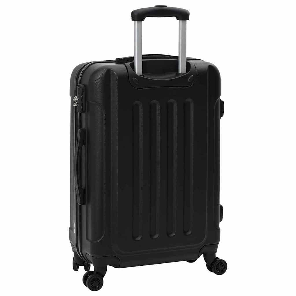 Kofer s zaključavanjem 3 pcs Crna 50 x 31 x 78 cm ABS plastika
