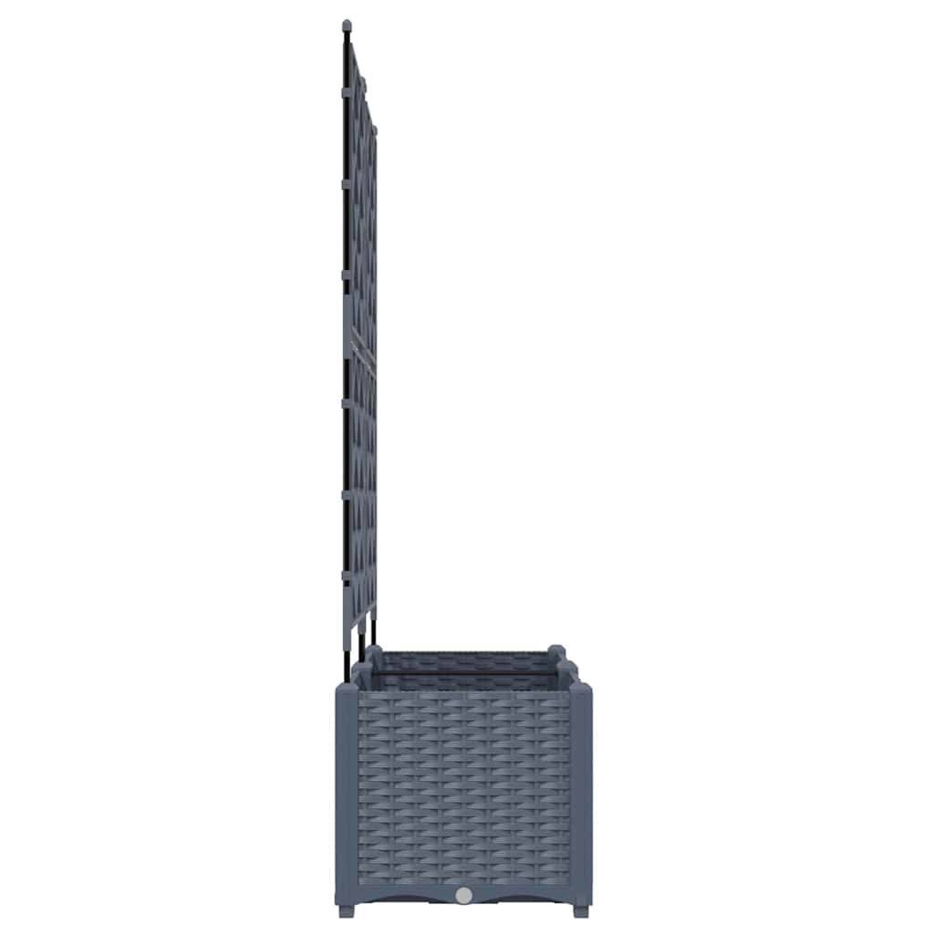 Vrtna saksija 2 pcs Svijetlo siva 80 x 40 x 143 cm Plastika